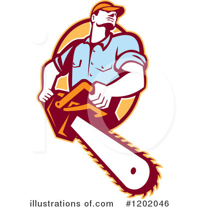 Royalty-Free (RF) Lumberjack Clipart Illustration by patrimonio - Stock Sample #1202046