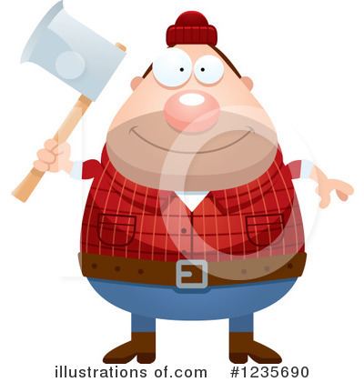 Royalty-Free (RF) Lumberjack Clipart Illustration by Cory Thoman - Stock Sample #1235690