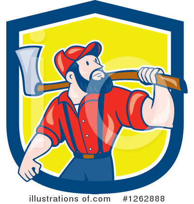 Royalty-Free (RF) Lumberjack Clipart Illustration by patrimonio - Stock Sample #1262888