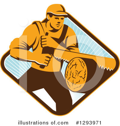 Royalty-Free (RF) Lumberjack Clipart Illustration by patrimonio - Stock Sample #1293971