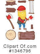 Lumberjack Clipart #1346796 by BNP Design Studio