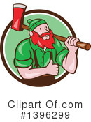 Lumberjack Clipart #1396299 by patrimonio