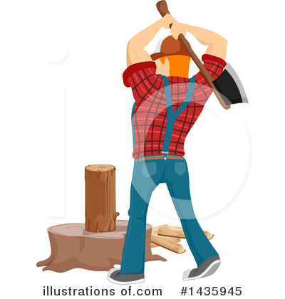 Royalty-Free (RF) Lumberjack Clipart Illustration by BNP Design Studio - Stock Sample #1435945