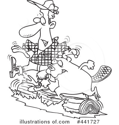 Royalty-Free (RF) Lumberjack Clipart Illustration by toonaday - Stock Sample #441727