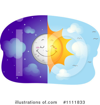 Sun And Moon Clipart #1111833 by BNP Design Studio