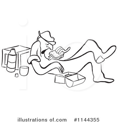 Royalty-Free (RF) Lunch Break Clipart Illustration by Picsburg - Stock Sample #1144355