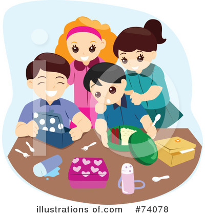 Royalty-Free (RF) Lunch Clipart Illustration by BNP Design Studio - Stock Sample #74078