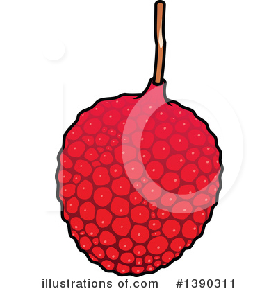 Royalty-Free (RF) Lychee Clipart Illustration by Vector Tradition SM - Stock Sample #1390311