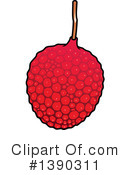 Lychee Clipart #1390311 by Vector Tradition SM