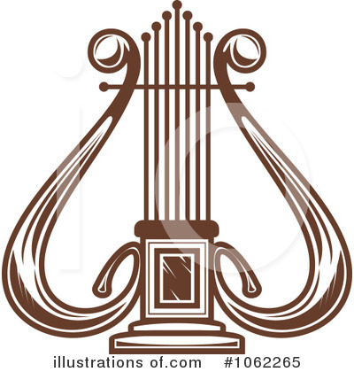 Royalty-Free (RF) Lyre Clipart Illustration by Vector Tradition SM - Stock Sample #1062265
