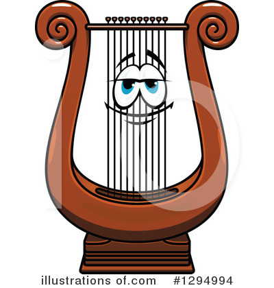 Royalty-Free (RF) Lyre Clipart Illustration by Vector Tradition SM - Stock Sample #1294994