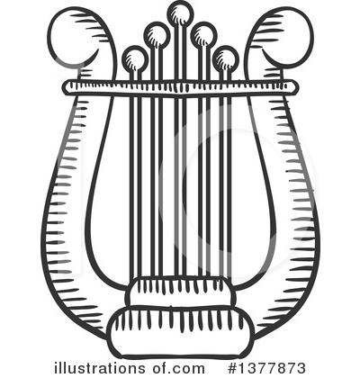Lyre Clipart #1377873 by Vector Tradition SM