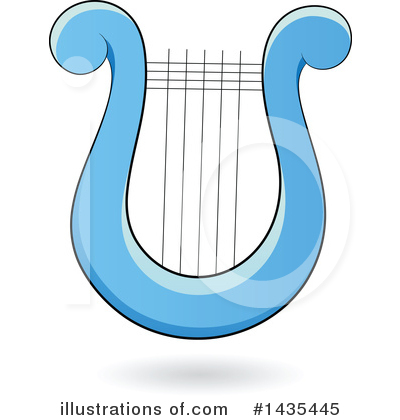 Royalty-Free (RF) Lyre Clipart Illustration by cidepix - Stock Sample #1435445