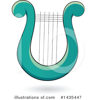 Royalty-Free (RF) Lyre Clipart Illustration by cidepix - Stock Sample #1435447