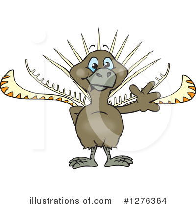 Royalty-Free (RF) Lyrebird Clipart Illustration by Dennis Holmes Designs - Stock Sample #1276364