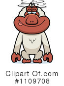 Macaque Clipart #1109708 by Cory Thoman