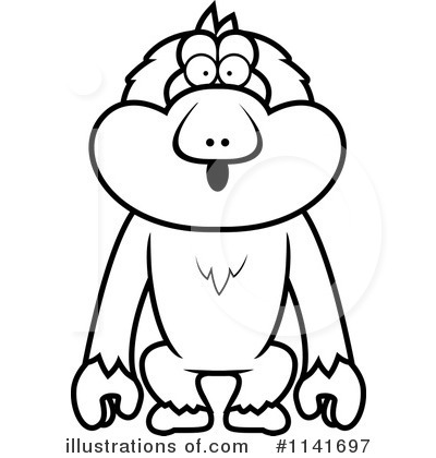 Royalty-Free (RF) Macaque Clipart Illustration by Cory Thoman - Stock Sample #1141697