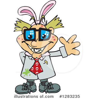 Royalty-Free (RF) Mad Scientist Clipart Illustration by Dennis Holmes Designs - Stock Sample #1283235