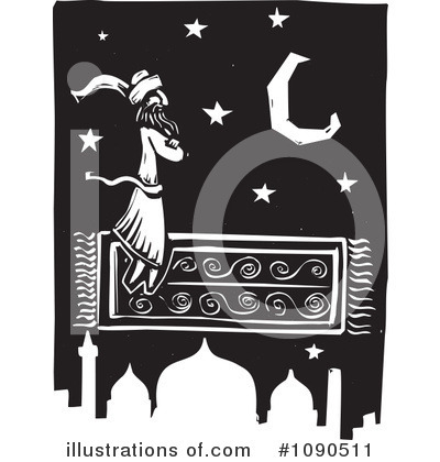 Royalty-Free (RF) Magic Carpet Clipart Illustration by xunantunich - Stock Sample #1090511