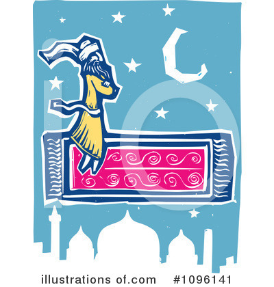 Royalty-Free (RF) Magic Carpet Clipart Illustration by xunantunich - Stock Sample #1096141