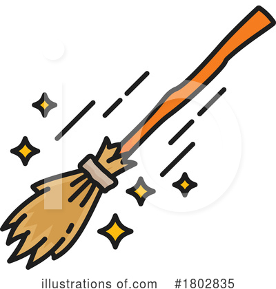 Broom Clipart #1802835 by Vector Tradition SM