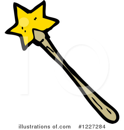 Royalty-Free (RF) Magic Wand Clipart Illustration by lineartestpilot - Stock Sample #1227284
