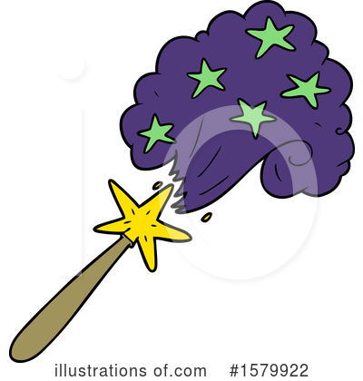 Royalty-Free (RF) Magic Wand Clipart Illustration by lineartestpilot - Stock Sample #1579922