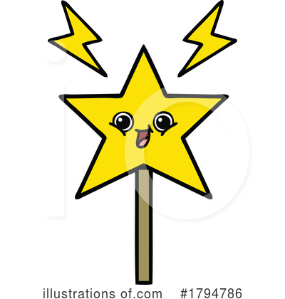 Royalty-Free (RF) Magic Wand Clipart Illustration by lineartestpilot - Stock Sample #1794786