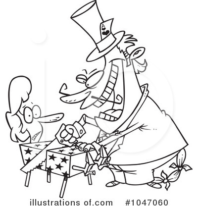 Royalty-Free (RF) Magician Clipart Illustration by toonaday - Stock Sample #1047060