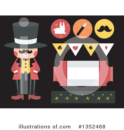 Royalty-Free (RF) Magician Clipart Illustration by BNP Design Studio - Stock Sample #1352468