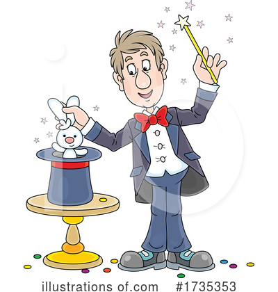 Royalty-Free (RF) Magician Clipart Illustration by Alex Bannykh - Stock Sample #1735353