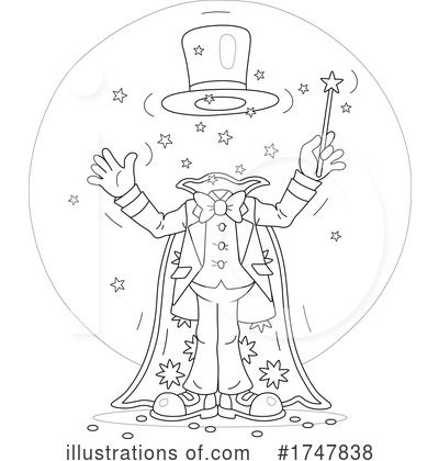 Royalty-Free (RF) Magician Clipart Illustration by Alex Bannykh - Stock Sample #1747838