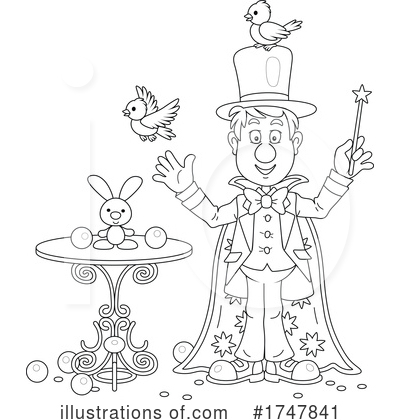 Royalty-Free (RF) Magician Clipart Illustration by Alex Bannykh - Stock Sample #1747841