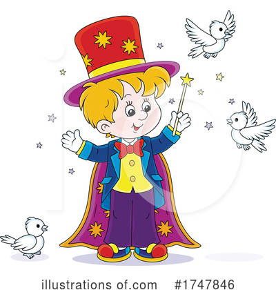 Royalty-Free (RF) Magician Clipart Illustration by Alex Bannykh - Stock Sample #1747846