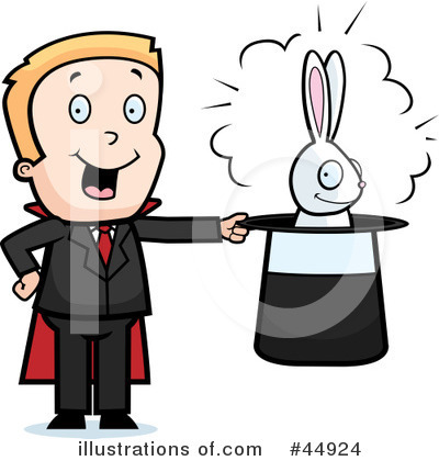 Magician Clipart #44924 by Cory Thoman