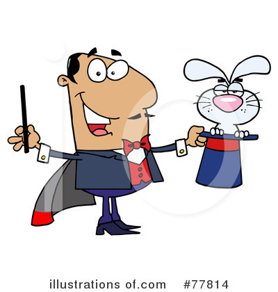Royalty-Free (RF) Magician Clipart Illustration by Hit Toon - Stock Sample #77814
