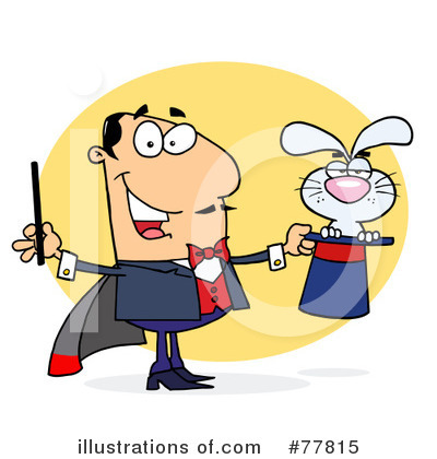 Royalty-Free (RF) Magician Clipart Illustration by Hit Toon - Stock Sample #77815