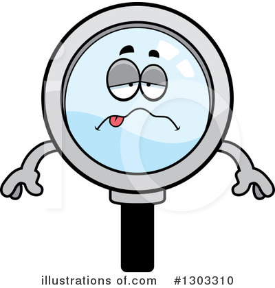 Royalty-Free (RF) Magnifying Glass Character Clipart Illustration by Cory Thoman - Stock Sample #1303310