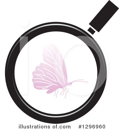 Royalty-Free (RF) Magnifying Glass Clipart Illustration by Lal Perera - Stock Sample #1296960