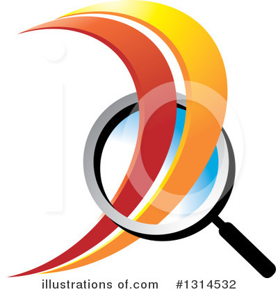 Magnifying Glass Clipart #1314532 by Lal Perera