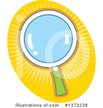 Royalty-Free (RF) Magnifying Glass Clipart Illustration by Clip Art Mascots - Stock Sample #1372238