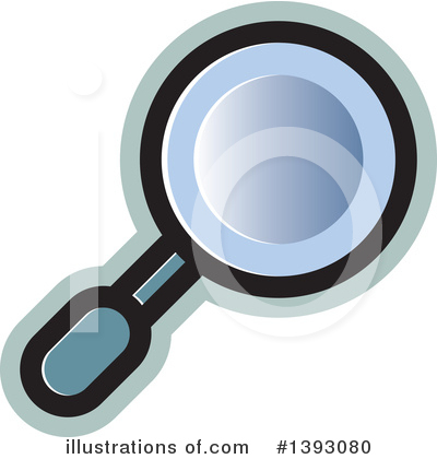 Royalty-Free (RF) Magnifying Glass Clipart Illustration by Lal Perera - Stock Sample #1393080