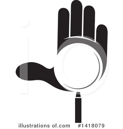 Magnifying Glass Clipart #1418079 by Lal Perera