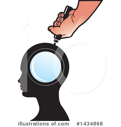 Royalty-Free (RF) Magnifying Glass Clipart Illustration by Lal Perera - Stock Sample #1434868