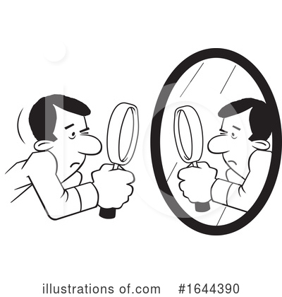 Royalty-Free (RF) Magnifying Glass Clipart Illustration by Johnny Sajem - Stock Sample #1644390