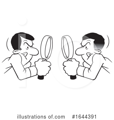 Royalty-Free (RF) Magnifying Glass Clipart Illustration by Johnny Sajem - Stock Sample #1644391