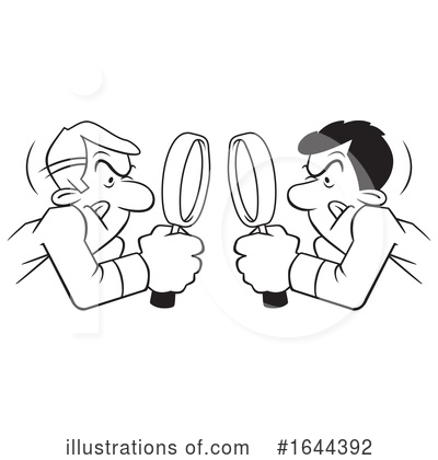 Royalty-Free (RF) Magnifying Glass Clipart Illustration by Johnny Sajem - Stock Sample #1644392