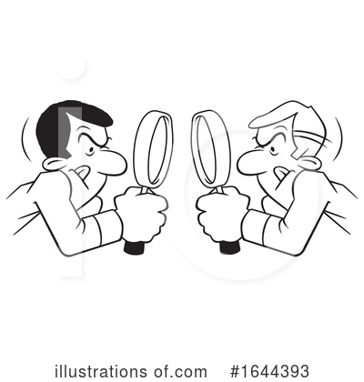 Royalty-Free (RF) Magnifying Glass Clipart Illustration by Johnny Sajem - Stock Sample #1644393