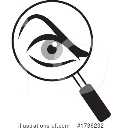 Royalty-Free (RF) Magnifying Glass Clipart Illustration by Johnny Sajem - Stock Sample #1736232
