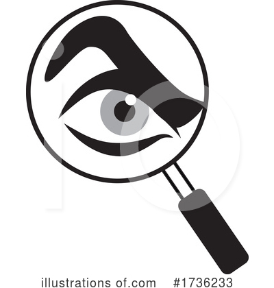 Royalty-Free (RF) Magnifying Glass Clipart Illustration by Johnny Sajem - Stock Sample #1736233